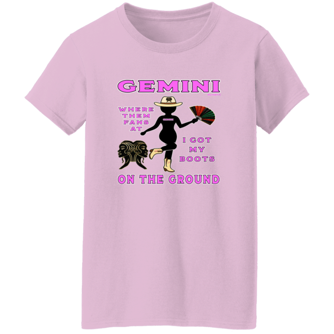 Gemini Boots On The Ground - Ladies'  T-Shirt - Image 4