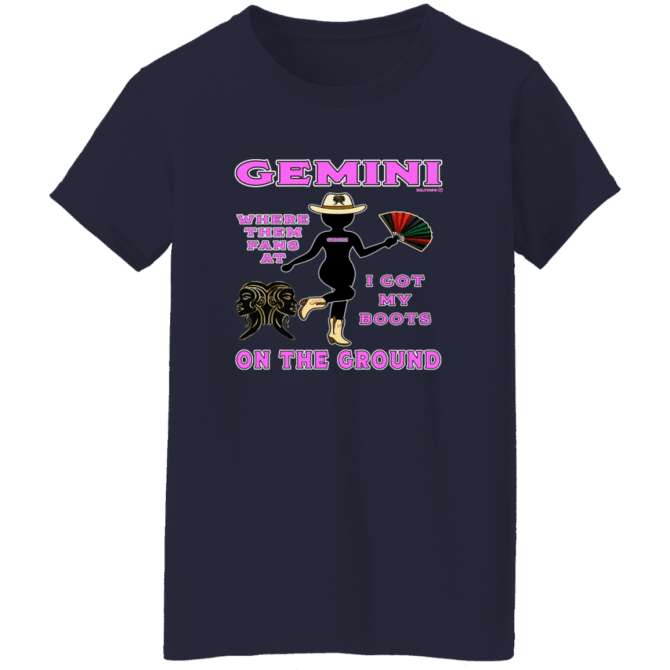 Gemini Boots On The Ground - Ladies'  T-Shirt - Image 5