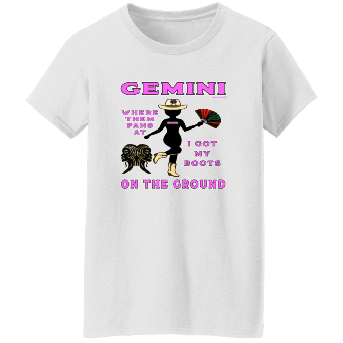 Gemini Boots On The Ground - Ladies'  T-Shirt