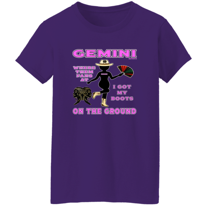 Gemini Boots On The Ground - Ladies'  T-Shirt - Image 6