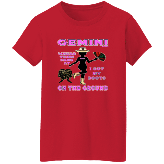 Gemini Boots On The Ground - Ladies'  T-Shirt - Image 7