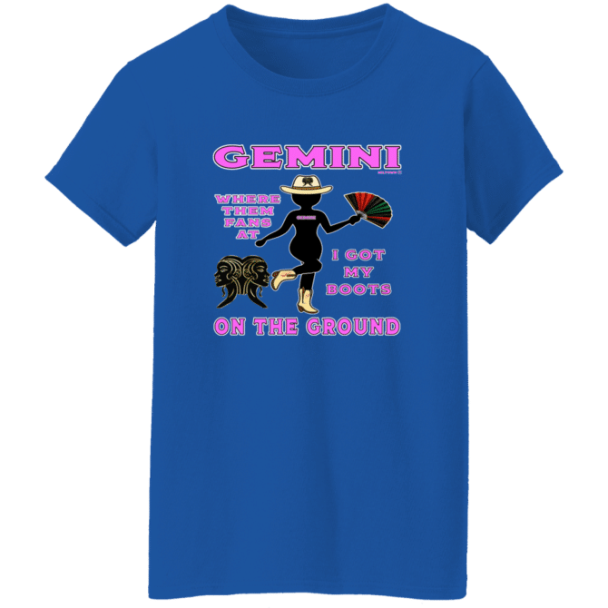 Gemini Boots On The Ground - Ladies'  T-Shirt - Image 8