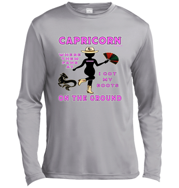 Capricorn Boots On The Ground - Lg Sleeve Tee