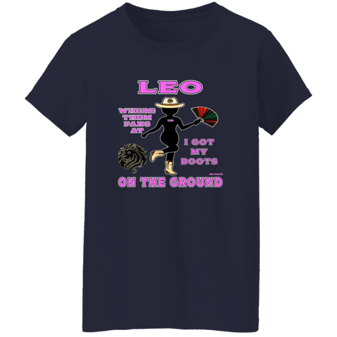 Leo Boots On The Ground - Ladies'  T-Shirt - Image 5
