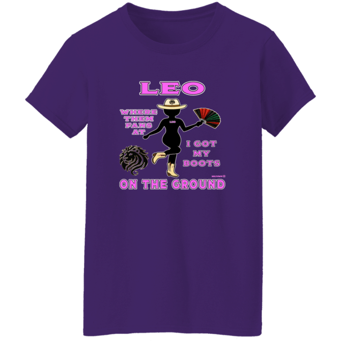 Leo Boots On The Ground - Ladies'  T-Shirt - Image 6