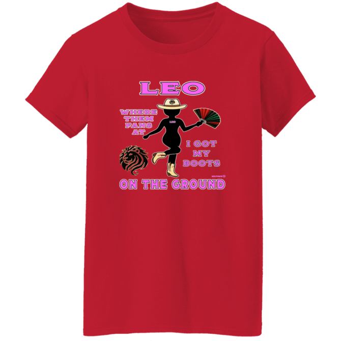 Leo Boots On The Ground - Ladies'  T-Shirt - Image 7