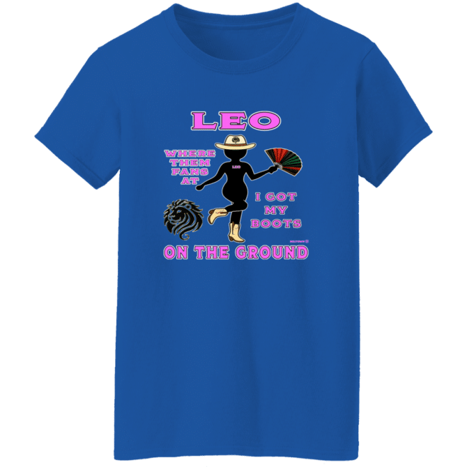 Leo Boots On The Ground - Ladies'  T-Shirt - Image 8