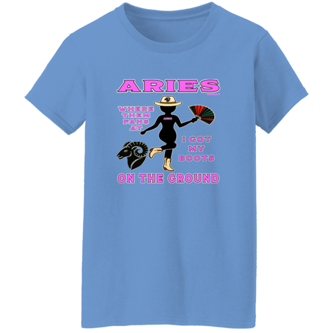 Aries Boots On The Ground - Ladies'  T-Shirt - Image 2