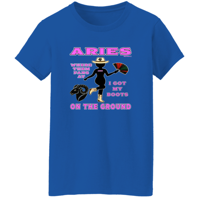 Aries Boots On The Ground - Ladies'  T-Shirt - Image 8