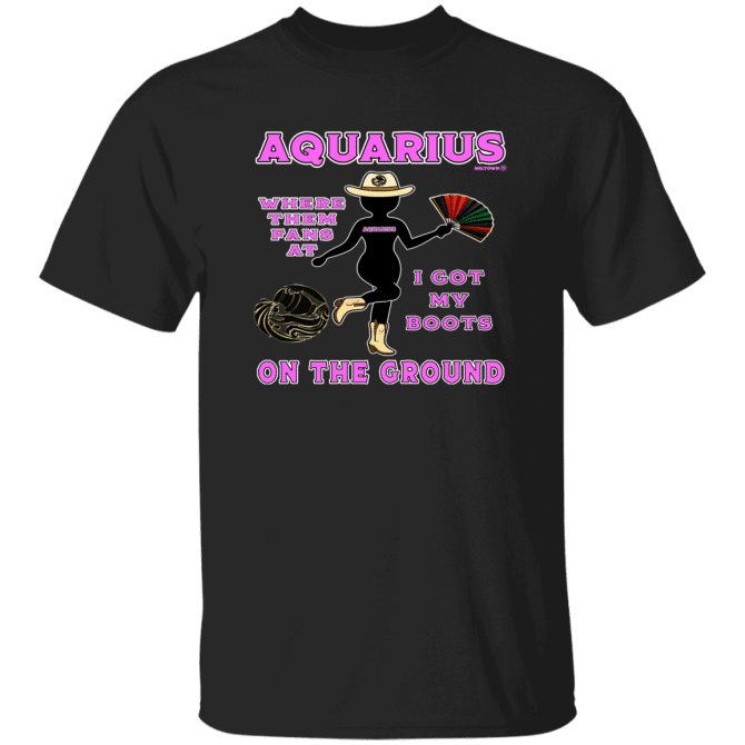 Aquarius Boots On The Ground - T-Shirt - Image 2