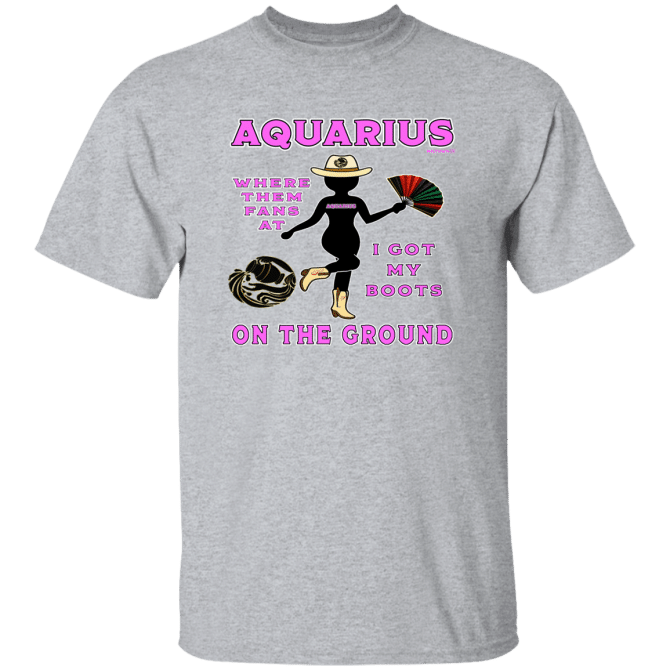 Aquarius Boots On The Ground - T-Shirt - Image 8