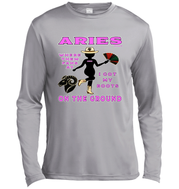 Aries Boots On The Ground - Lg Sleeve Tee