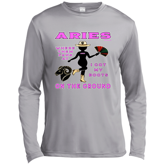 Aries Boots On The Ground - Lg Sleeve Tee