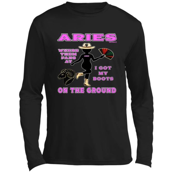 Aries Boots On The Ground - Lg Sleeve Tee - Image 3