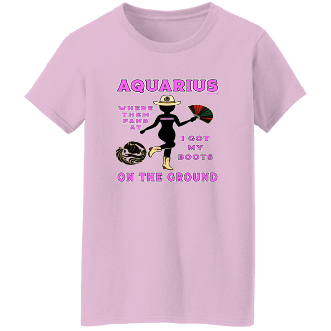 Aquarius Boots On The Ground - Ladies'  T-Shirt - Image 4