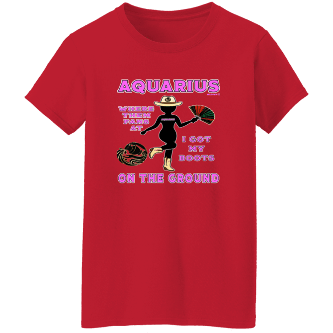 Aquarius Boots On The Ground - Ladies'  T-Shirt - Image 7
