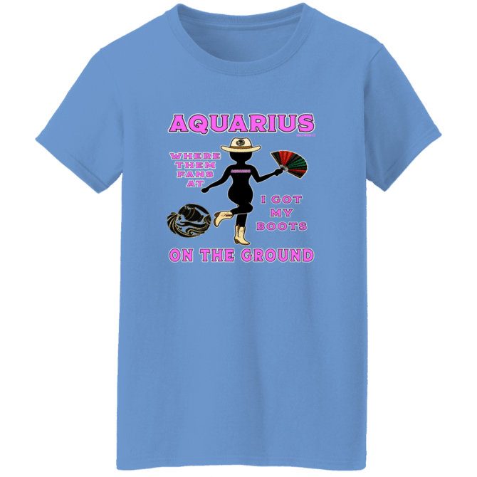 Aquarius Boots On The Ground - Ladies'  T-Shirt - Image 2