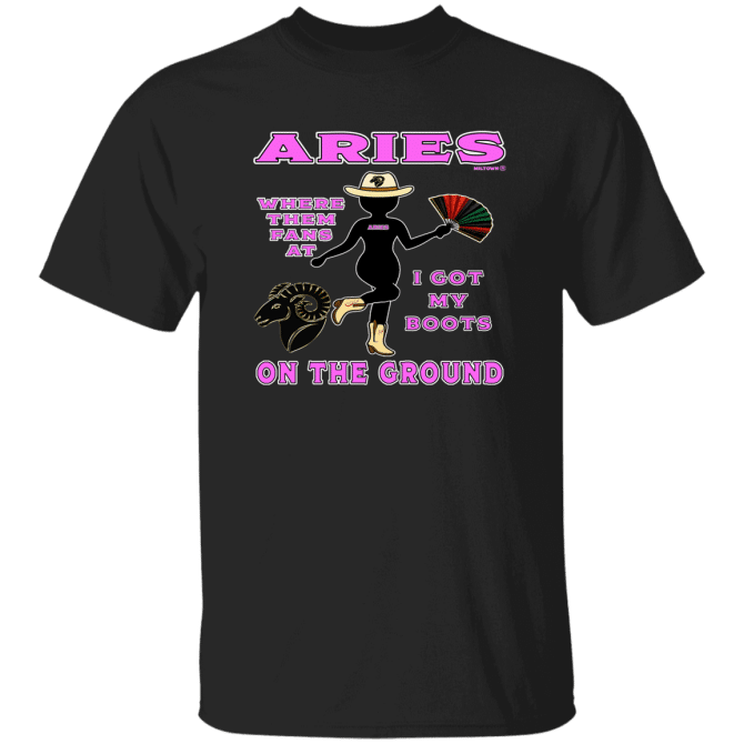 Aries Boots On The Ground - T-Shirt - Image 2