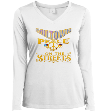 Miltown Peace On The Streets  -  Ladies LgSl V-Neck