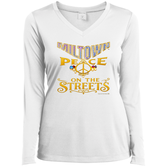 Miltown Peace On The Streets  -  Ladies LgSl V-Neck