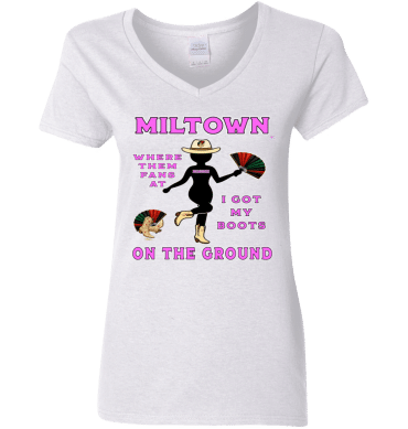 Miltown Boots On The Ground - Ladies'  V-Neck