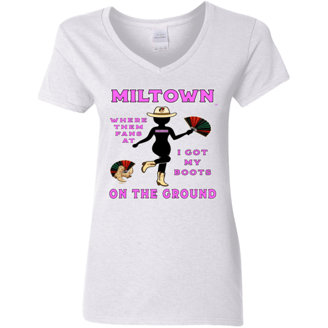 Miltown Boots On The Ground - Ladies'  V-Neck