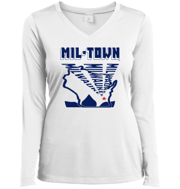 MIL-TOWN Milwaukee Rays - Ladies LgSl V-Neck