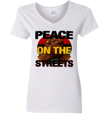 Peace On The Streets 01 - Ladies'  V-Neck