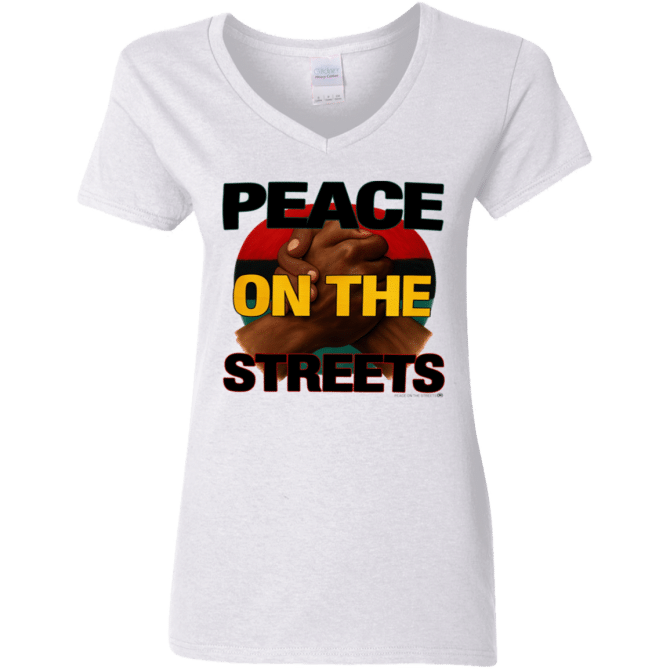 Peace On The Streets 01 - Ladies'  V-Neck