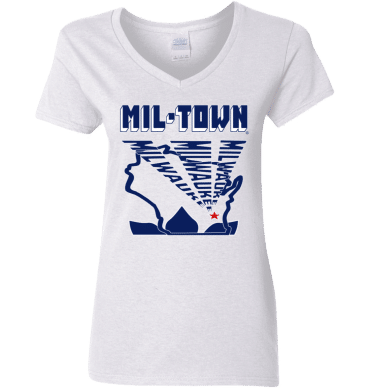 MIL-TOWN Milwaukee Rays - Ladies'  V-Neck