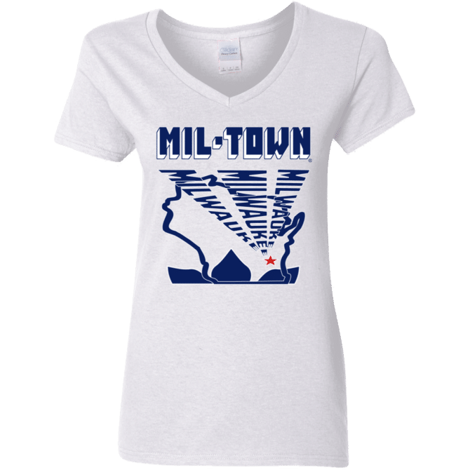 MIL-TOWN Milwaukee Rays - Ladies'  V-Neck