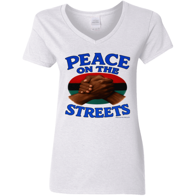 Peace On The Streets 02 - Ladies'  V-Neck