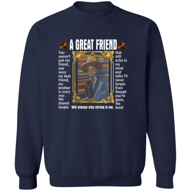 Chris White Text Pullover Sweatshirt - Image 2